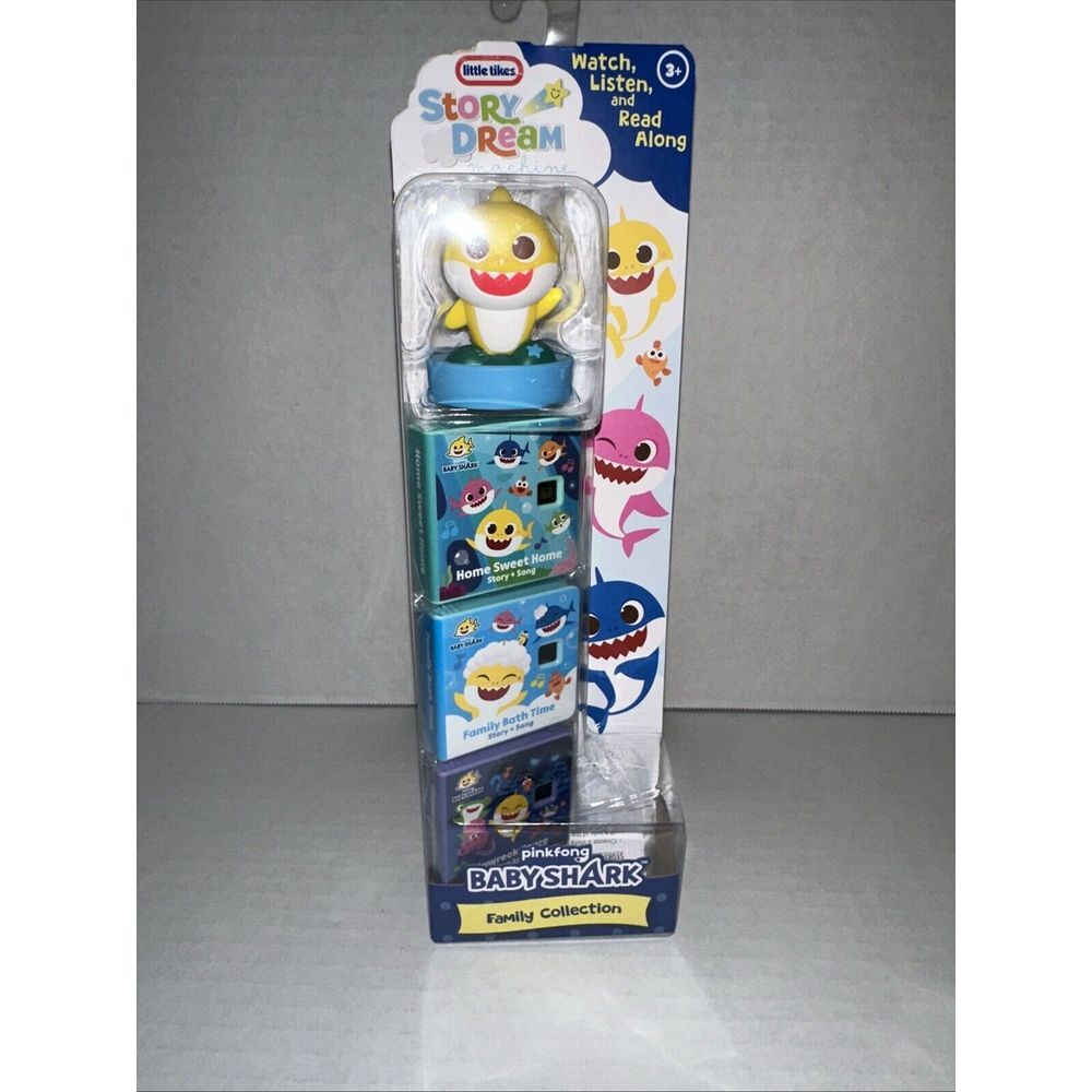Little Tikes Baby Shark Family Collection Storytime Books Audio Play Characte...